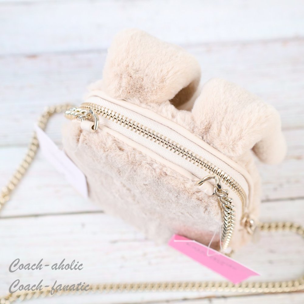 NWT Kate Spade BUNBUN Faux Fur 3D Bunny Rabbit Crossbody with Dust bag - Picture 9 of 13